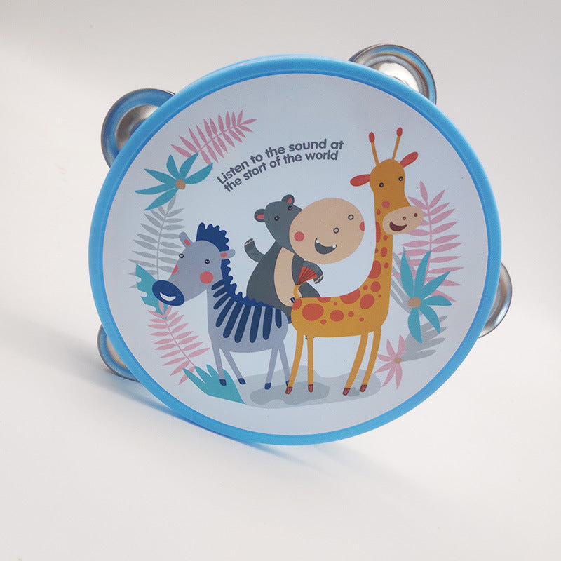 Children Tambourine Drum Random Color