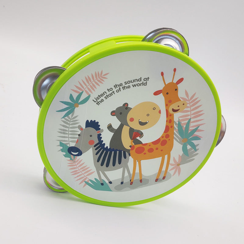 Children Tambourine Drum Random Color