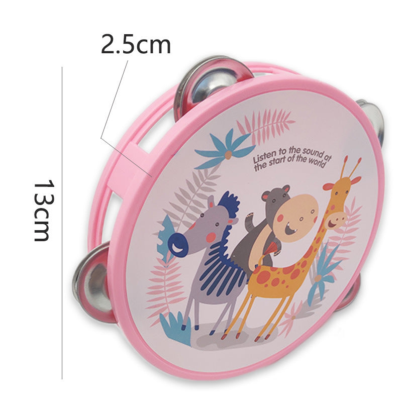 Children Tambourine Drum Random Color