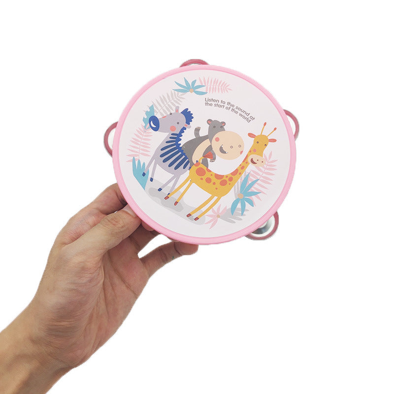 Children Tambourine Drum Random Color