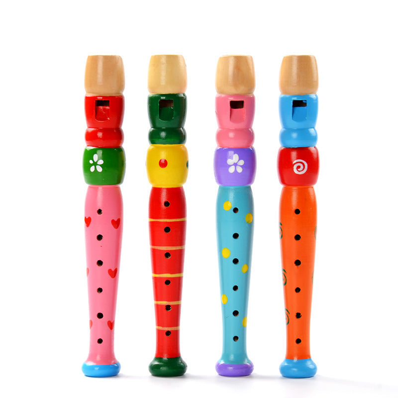 Children Wooden Flute - Random Color 1 Piece