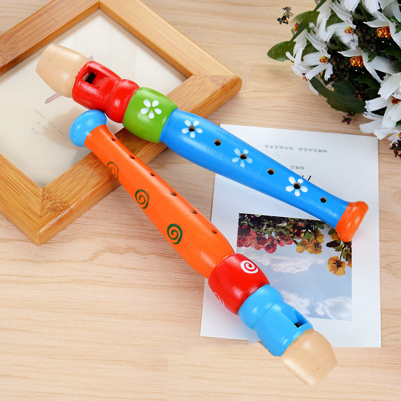 Children Wooden Flute - Random Color 1 Piece