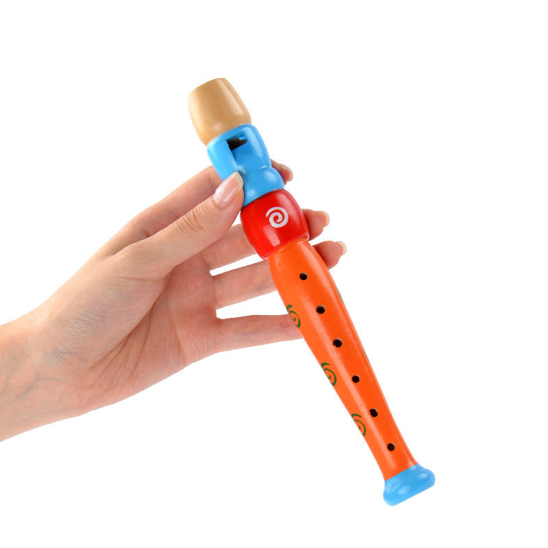 Children Wooden Flute - Random Color 1 Piece