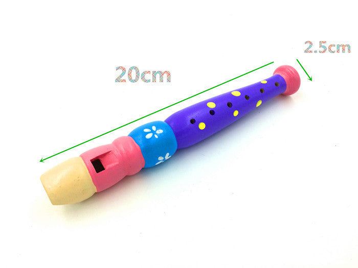 Children Wooden Flute - Random Color 1 Piece