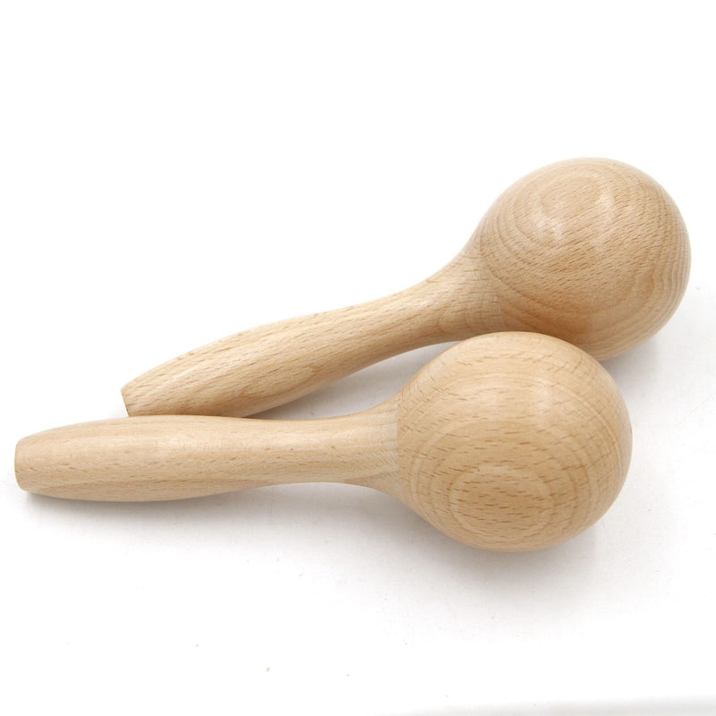 Percussion Rattles - Maracas - Wooden Rumba Shaker 1 Pair