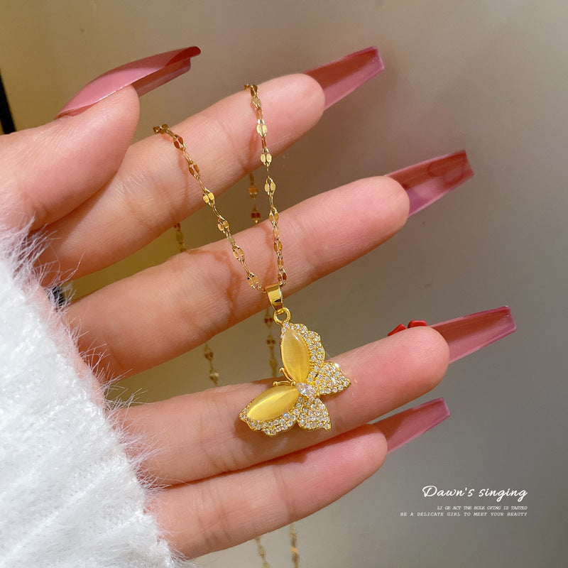 Necklace Delicate Butterfly for Women Girls Jewelry