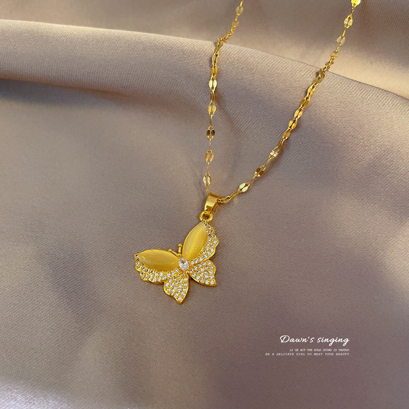 Necklace Delicate Butterfly for Women Girls Jewelry