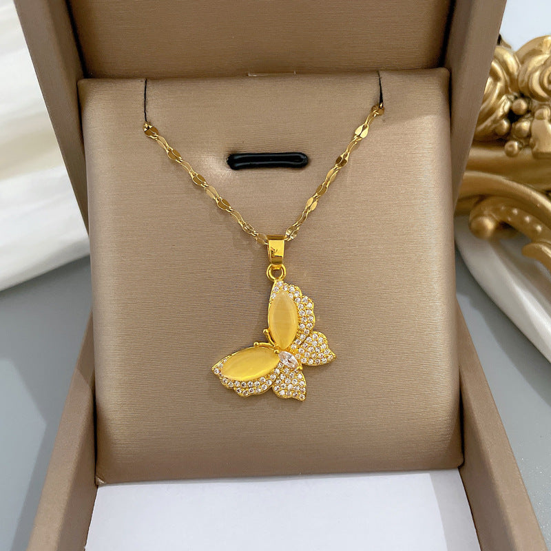 Necklace Delicate Butterfly for Women Girls Jewelry