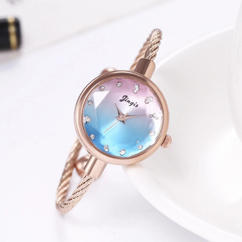 Watch - Round Bracelet Type Watch for Women and Girls