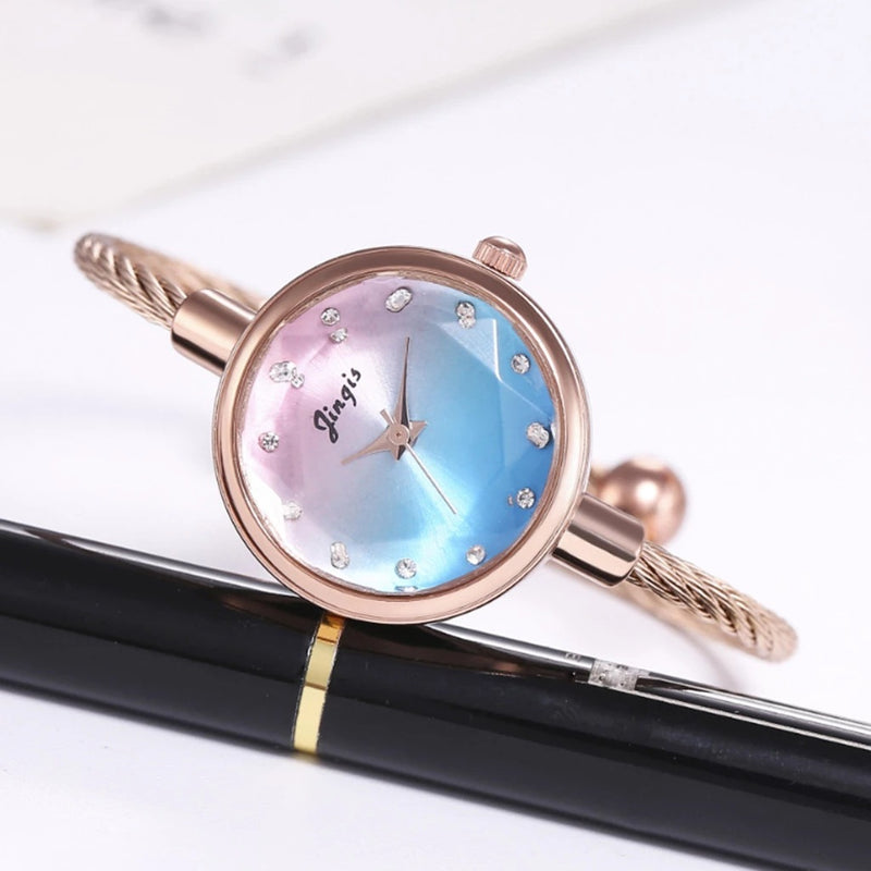 Watch - Round Bracelet Type Watch for Women and Girls