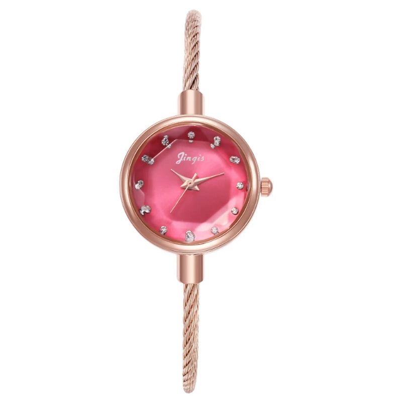 Watch - Round Bracelet Type Watch for Women and Girls