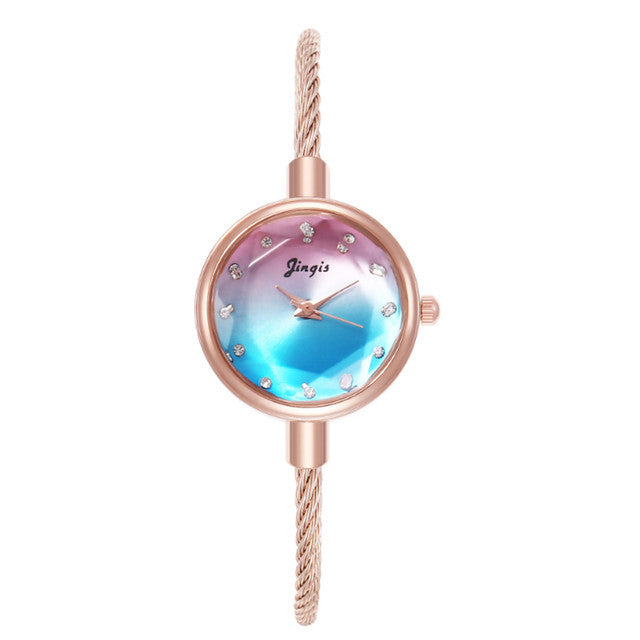 Watch - Round Bracelet Type Watch for Women and Girls