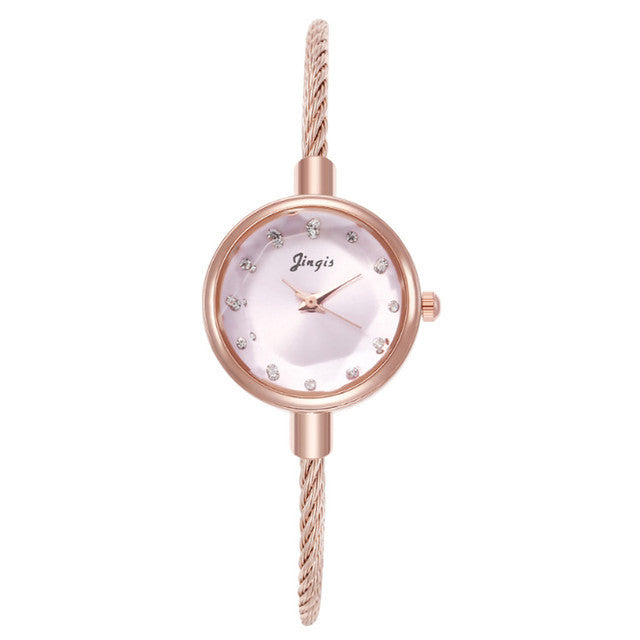 Watch - Round Bracelet Type Watch for Women and Girls