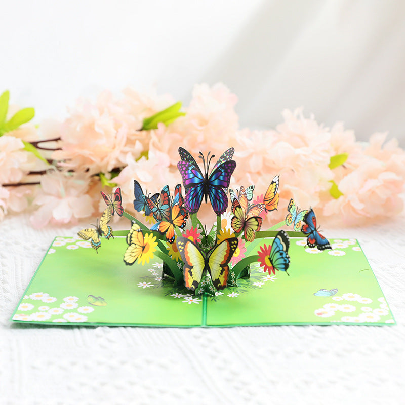 3D Pop Up Card Butterfly for Lovers and Friends