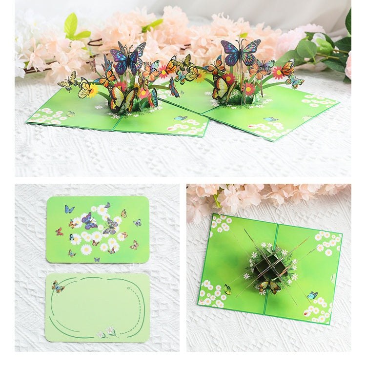 3D Pop Up Card Butterfly for Lovers and Friends