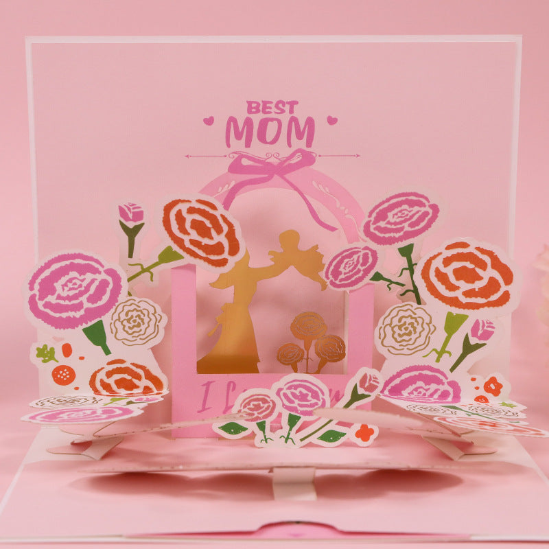 3D Pop Up Card I Love You Mom for Mother