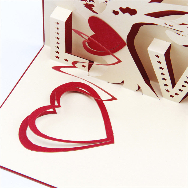 3D Pop Up Card Love for Lovers and Friends