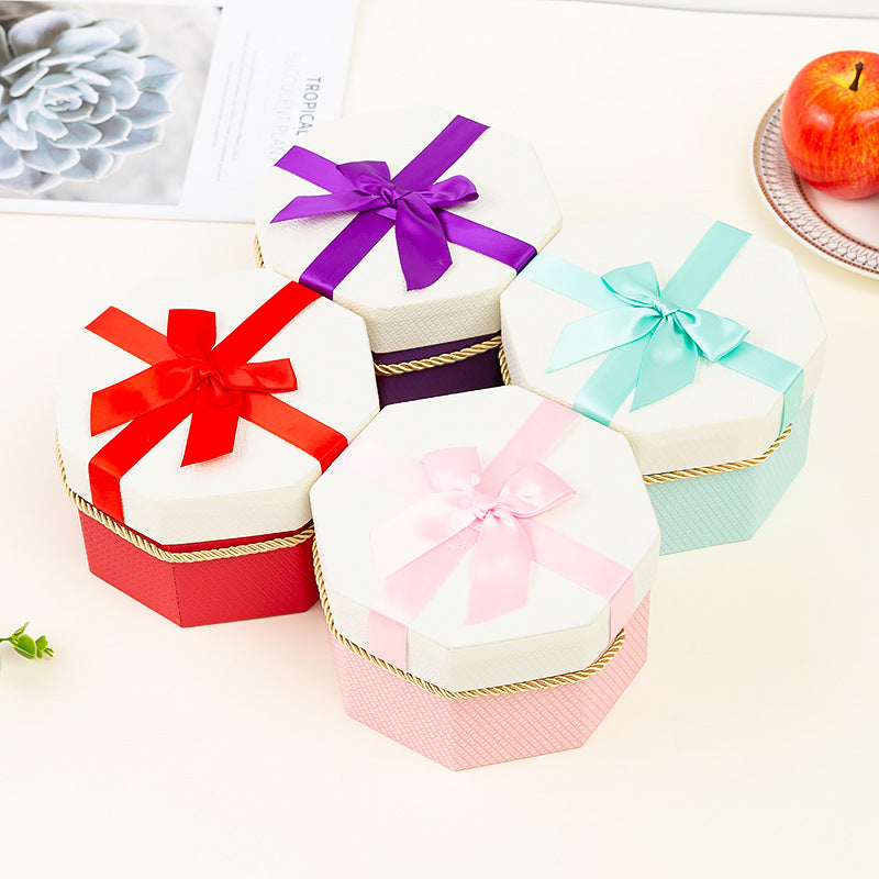 Gift Box - Hexagonal Box One Piece for Wrapping Gifts