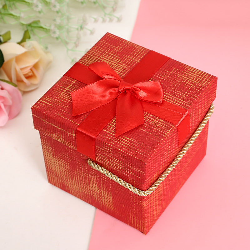 Gift Box - Square Grid Box One Piece for Wrapping Gifts