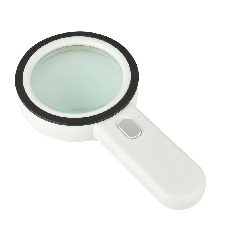 HD Optical 30X Handheld Magnifier - Jewelry Identification Magnifier With 12 Lights