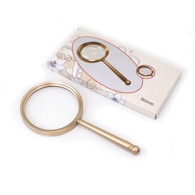 10X Full Metal Handheld Magnifying Glass - Elderly Reading Gift Magnifying Glass