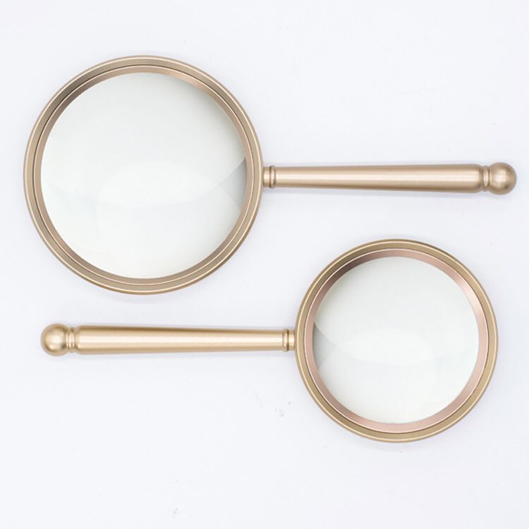 10X Full Metal Handheld Magnifying Glass - Elderly Reading Gift Magnifying Glass