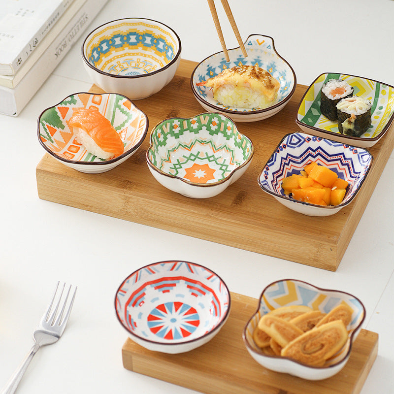 Home Ceramic -  Japanese Style Snack and Sauce Seasoning Dish - For Snack and Vinegar and Seasoning