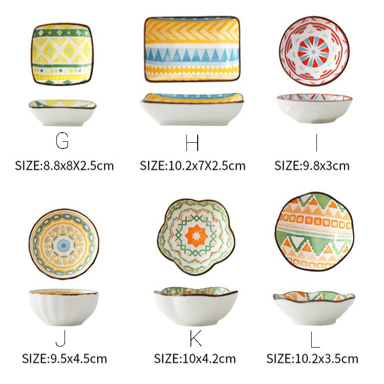 Home Ceramic -  Japanese Style Snack and Sauce Seasoning Dish - For Snack and Vinegar and Seasoning