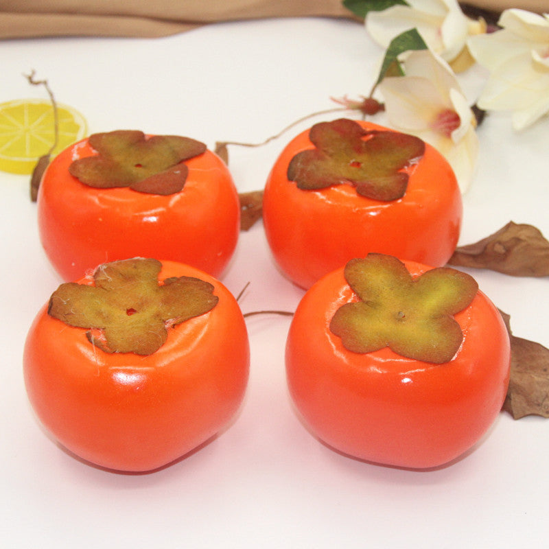 Artificial Fruits - Lifelike Persimmons - Simulation Delicious Fruit - for Decoration Crafts - Fake Fruit Home Party - Kitchen Festival Show