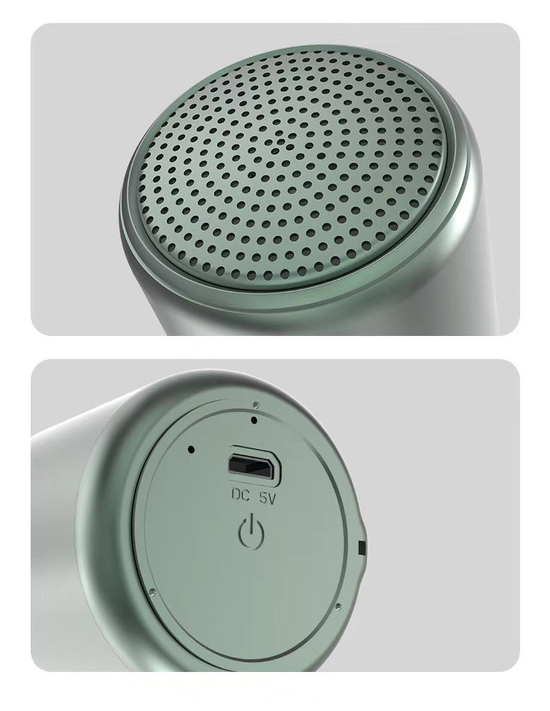 New Macaron Bluetooth Small Speaker - Creative Mini Portable Round Small Steel Cannon Audio