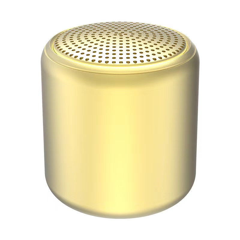 New Macaron Bluetooth Small Speaker - Creative Mini Portable Round Small Steel Cannon Audio