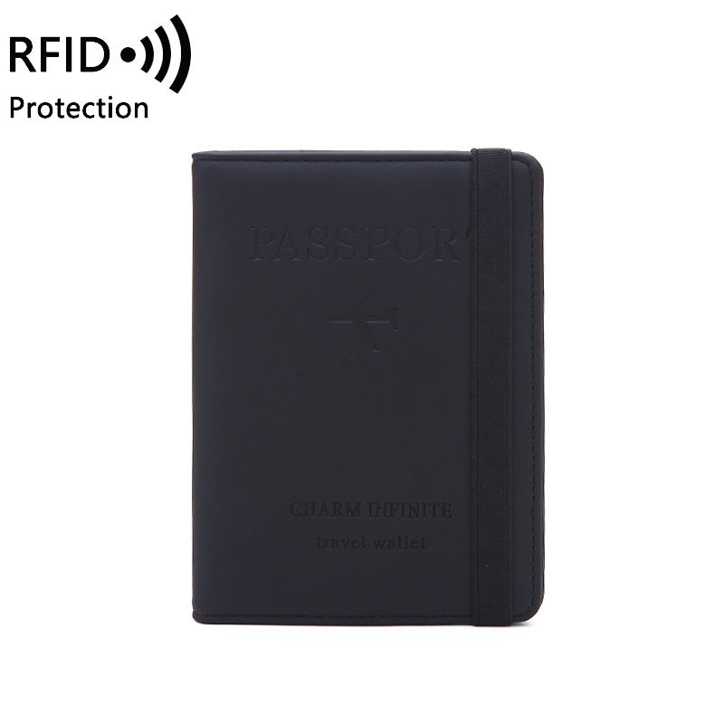 RFID Passport Holder - Simple Fashion Multifunctional Document Bag - Ultra-thin Leather Case Passport Holder for Travel Abroad