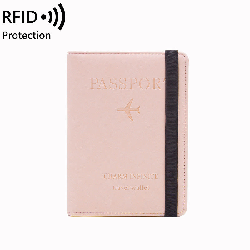 RFID Passport Holder - Simple Fashion Multifunctional Document Bag - Ultra-thin Leather Case Passport Holder for Travel Abroad