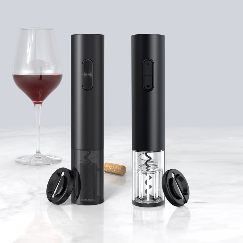 Electric Wine Opener - Battery-Operated Corkscrew - Foil Cutter