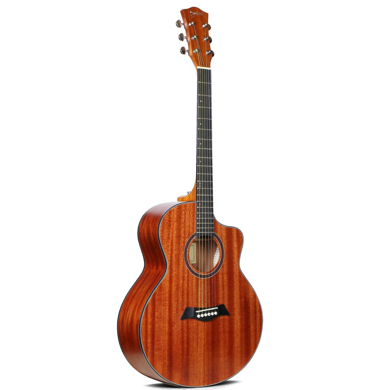 Deviser Acoustic 40" Guitar – Wood Color – Mahogany