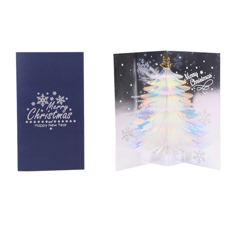 Christmas 3D Pop Up Card - Sparkling Christmas Tree Tridimensional Display