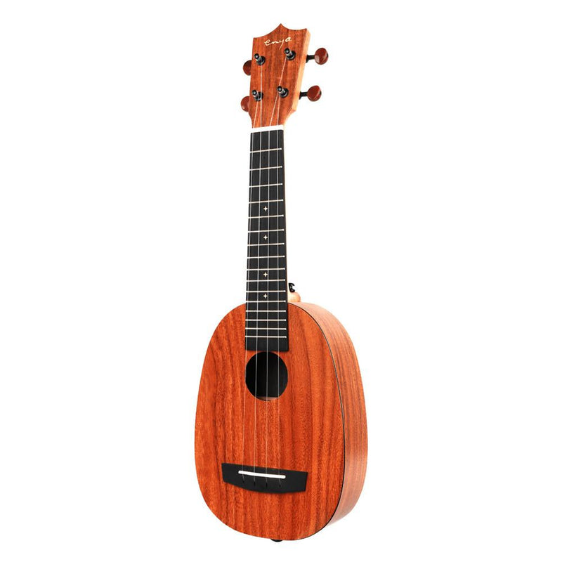 Enya X1 HPL Soprano 21" Pineapple Ukulele - KOA Travel Ukulele  - With Beginner Kit includes Cover, Picks (2 pcs), Capo, Tuner, Strap, Finger Sand Shaker, Polish Cloth,  Strings and Allen Key