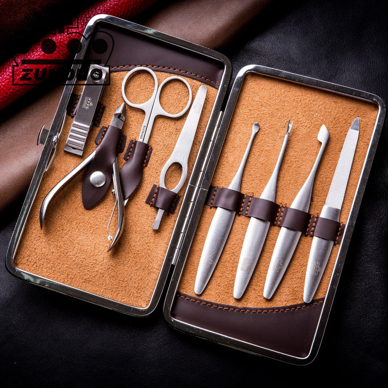 Nail Clipper Kit Luxury Manicure 8 In 1 - Manicure Set Personal Care - Professional Pedicure Set Grooming Kit Gift