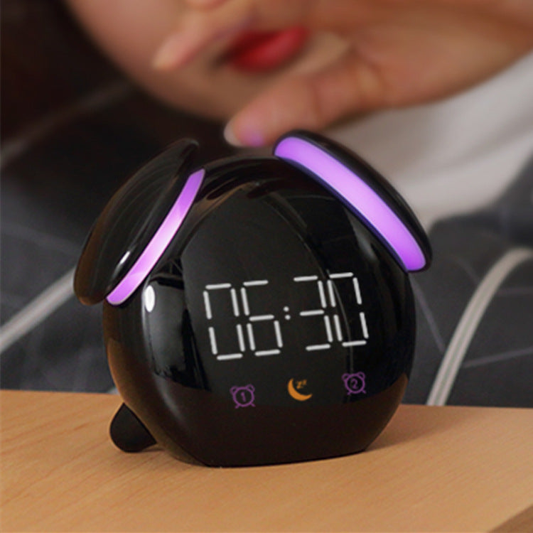 Led Breath Alarm Clock - Timed Night Light Kids Sleep Training - Desktop Alarm Clock With Temperature Display