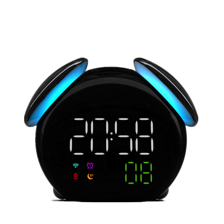 Led Breath Alarm Clock - Timed Night Light Kids Sleep Training - Desktop Alarm Clock With Temperature Display