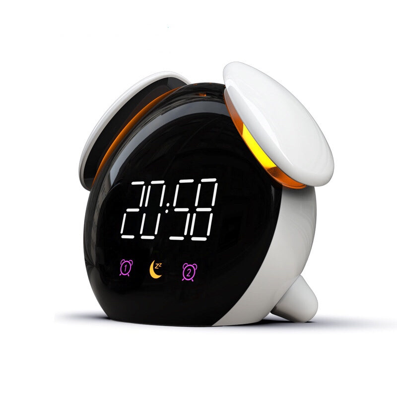 Led Breath Alarm Clock - Timed Night Light Kids Sleep Training - Desktop Alarm Clock With Temperature Display