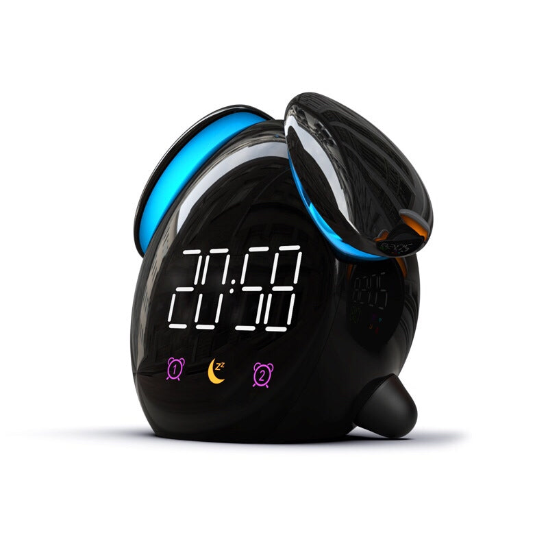 Led Breath Alarm Clock - Timed Night Light Kids Sleep Training - Desktop Alarm Clock With Temperature Display