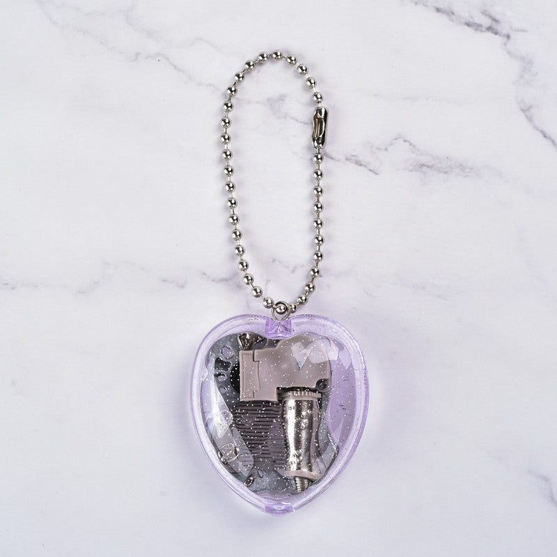 Korean Version Creative Gift Heart Pendant Music Box - Mini Acrylic Keychain