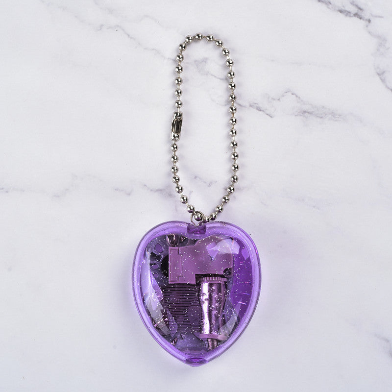 Korean Version Creative Gift Heart Pendant Music Box - Mini Acrylic Keychain