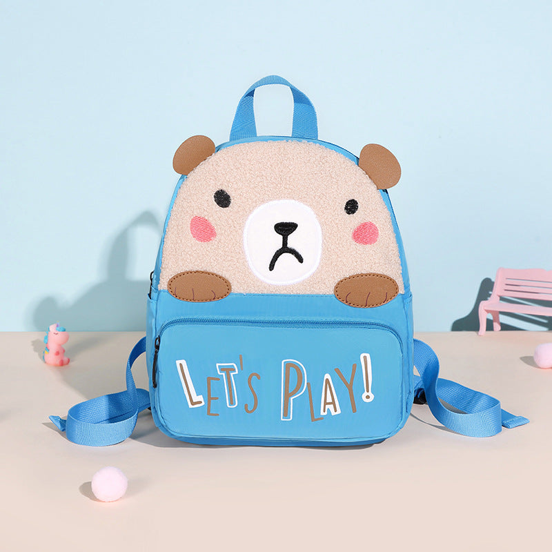 Cartoon Kids Backpack - Travel Leisure Fashion Baby Backpack - Cute Plush Doll Kindergarten School Bag