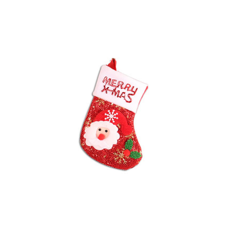 Mini Christmas Socks - 10 * 17 cm - Stocking Christmas Tree Ornaments Decoration - Gift Card Bags Holders - Holiday Party Decoration