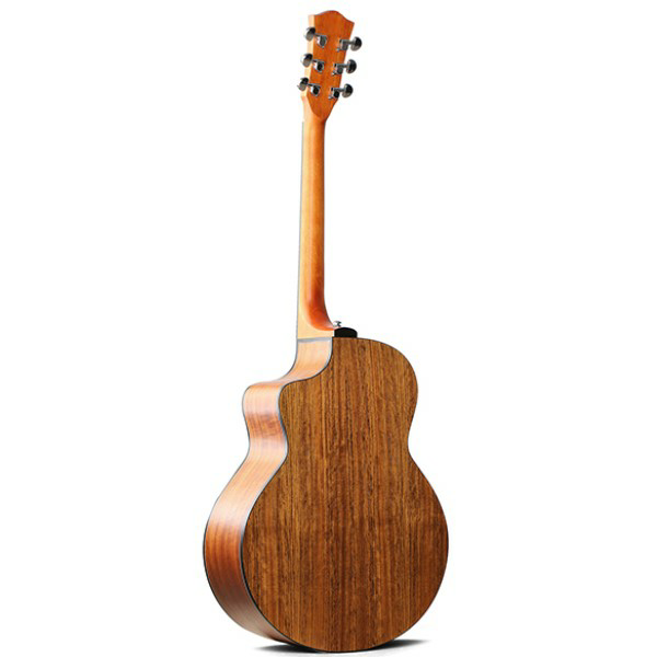 Deviser Acoustic 40" Guitar – Brown – Full Walnut - With Beginner Kit Includes Cover, Picks (5 pcs), Tuner, Strap