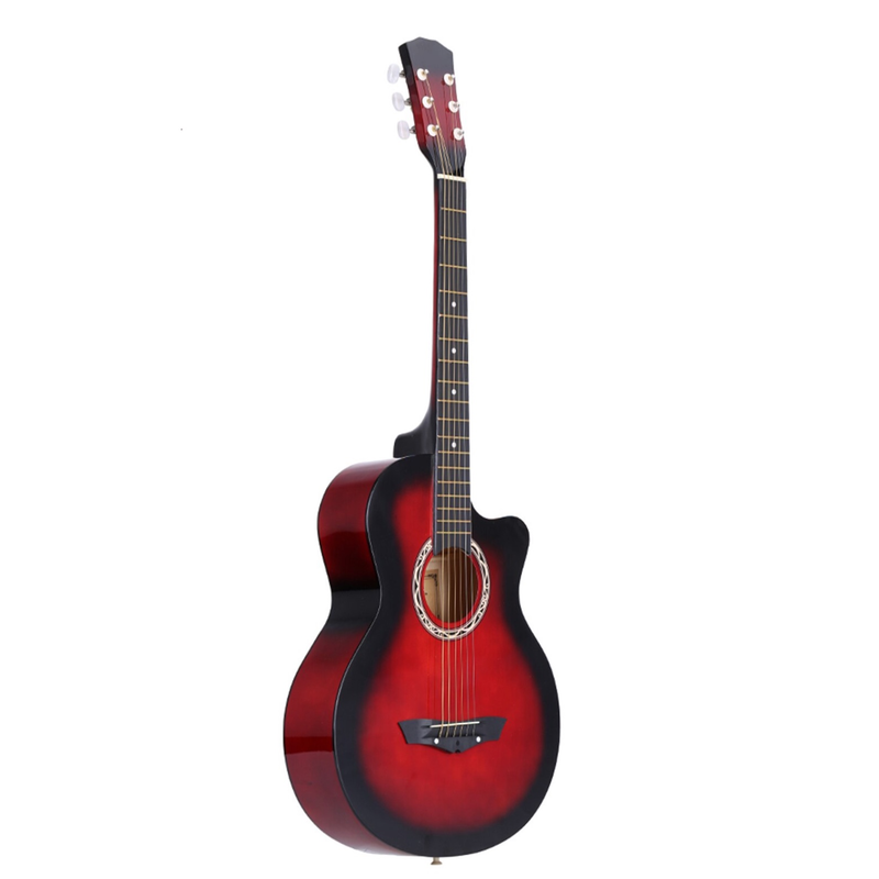 Cowboy Acoustic 38" Guitar - Sunset Red – Basswood