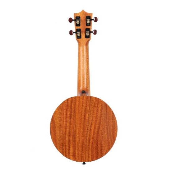 Enya X1 HPL Soprano 21" Round Ukulele - KOA Travel Ukulele  - With Beginner Kit includes Cover, Picks (2 pcs), Capo, Tuner, Strap, Finger Sand Shaker, Polish Cloth,  Strings and Allen Key