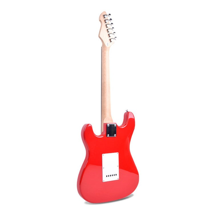 Deviser Electric Guitar - Red - Basswood - With Beginner Kit Includes Cover, Picks (5 pcs), Tuner, Strap, Electric Guitar Cable